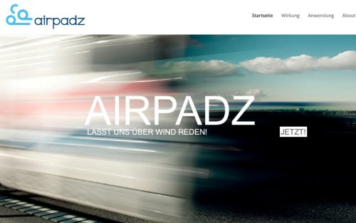 AIRPADZ Logoentwicklung, CD, Website